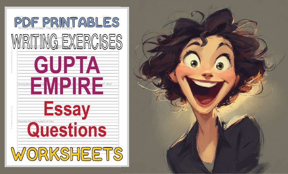Student - Gupta Empire Writing Exercises Sheets - Free to print (PDF ...