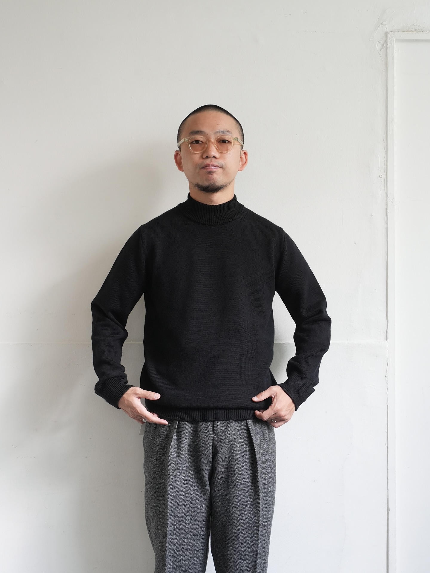 MOONCASTLE（ムーンキャッスル） H/W MERINO MOCKNECK 冬のお馴染み 