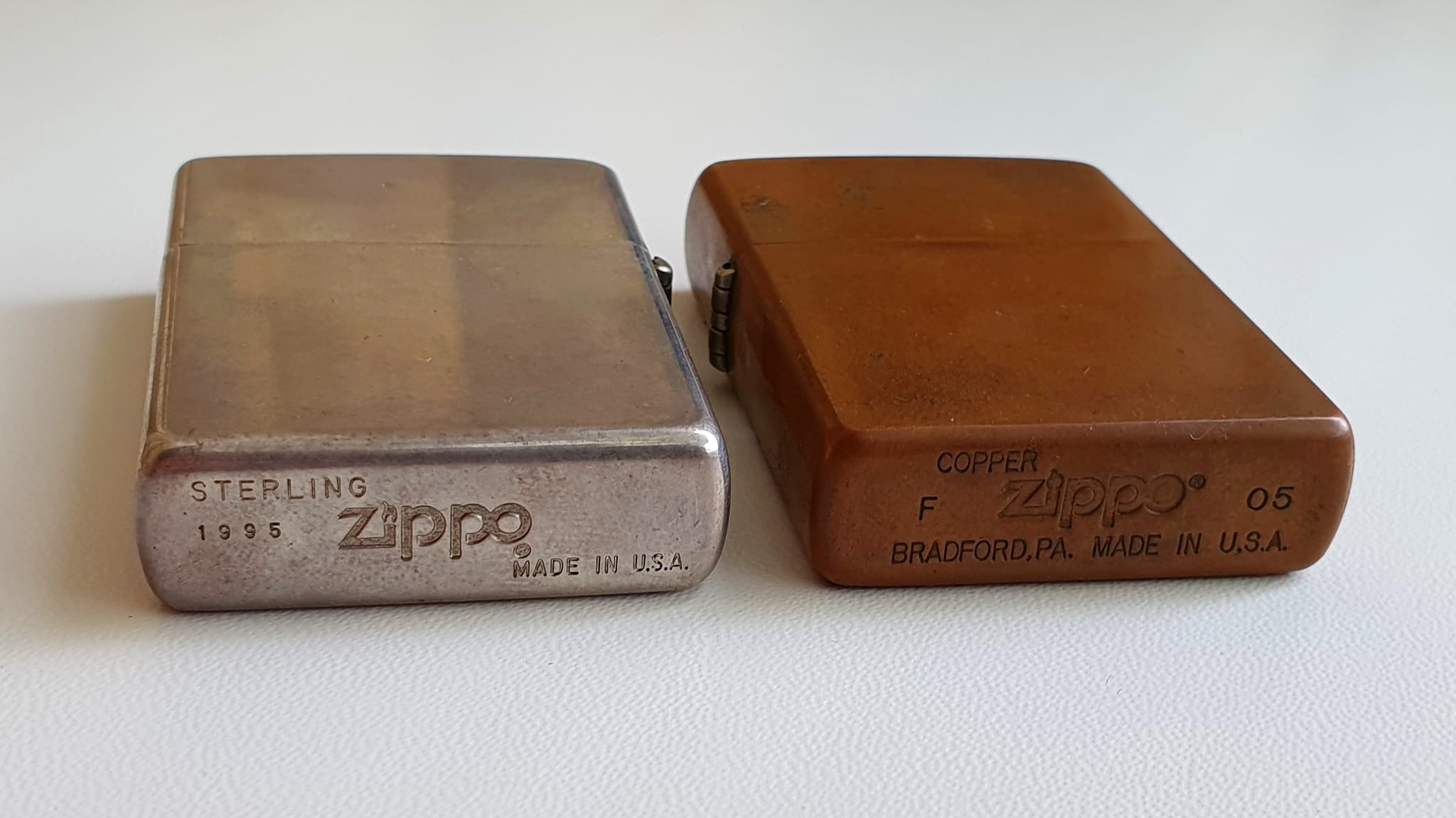 Zippo sterling 1995 vs copper 2005???