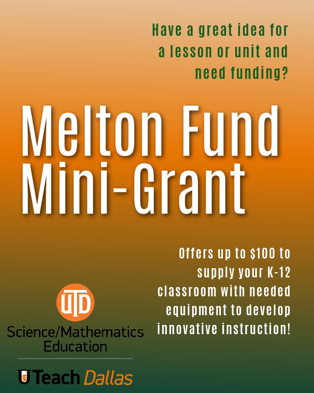UTD Science and Mathematics Education Department | Richardson TX
