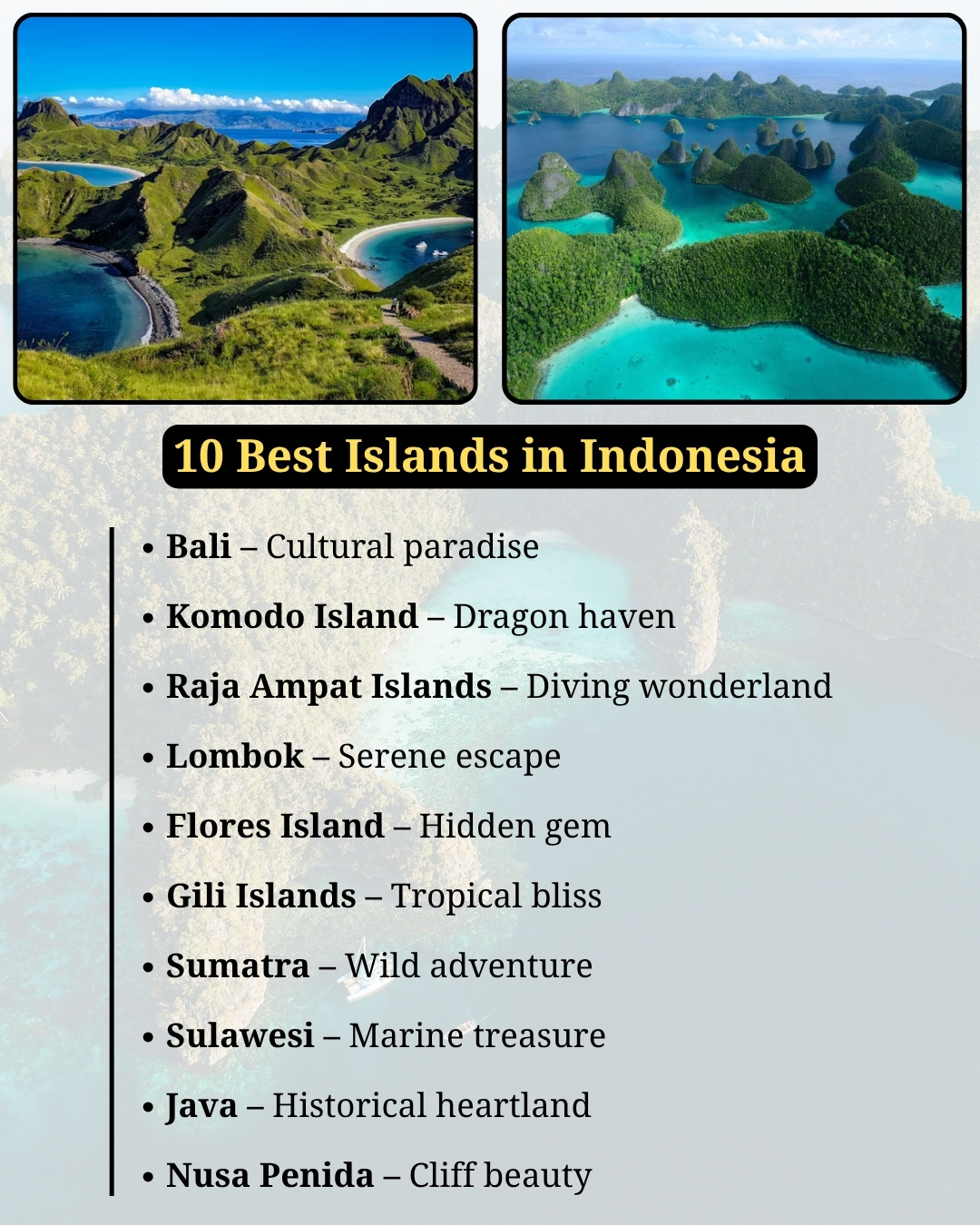 Incredible - Indonesia’s islands are a paradise of contrasts — each one ...