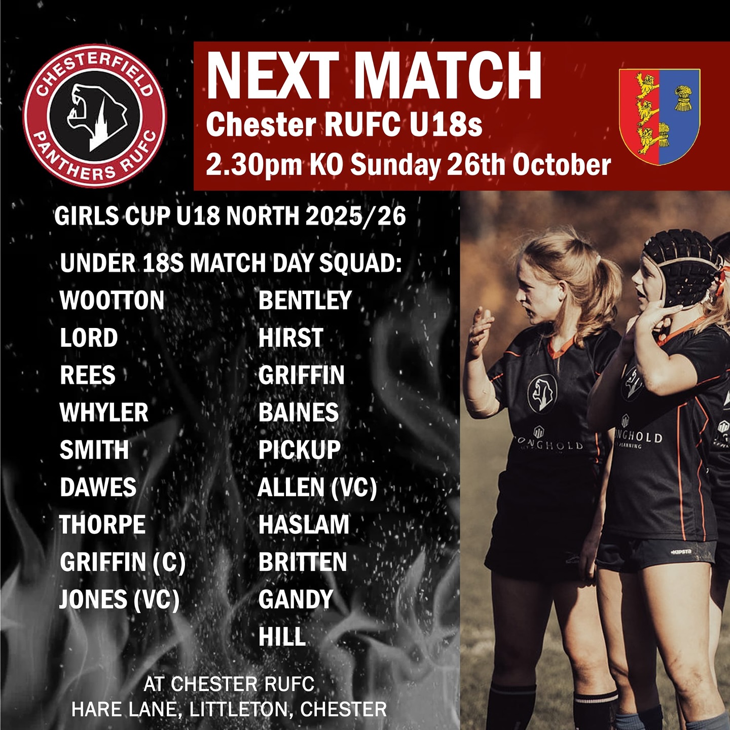 Chesterfield Panthers RUFC sports facility | Chesterfield
