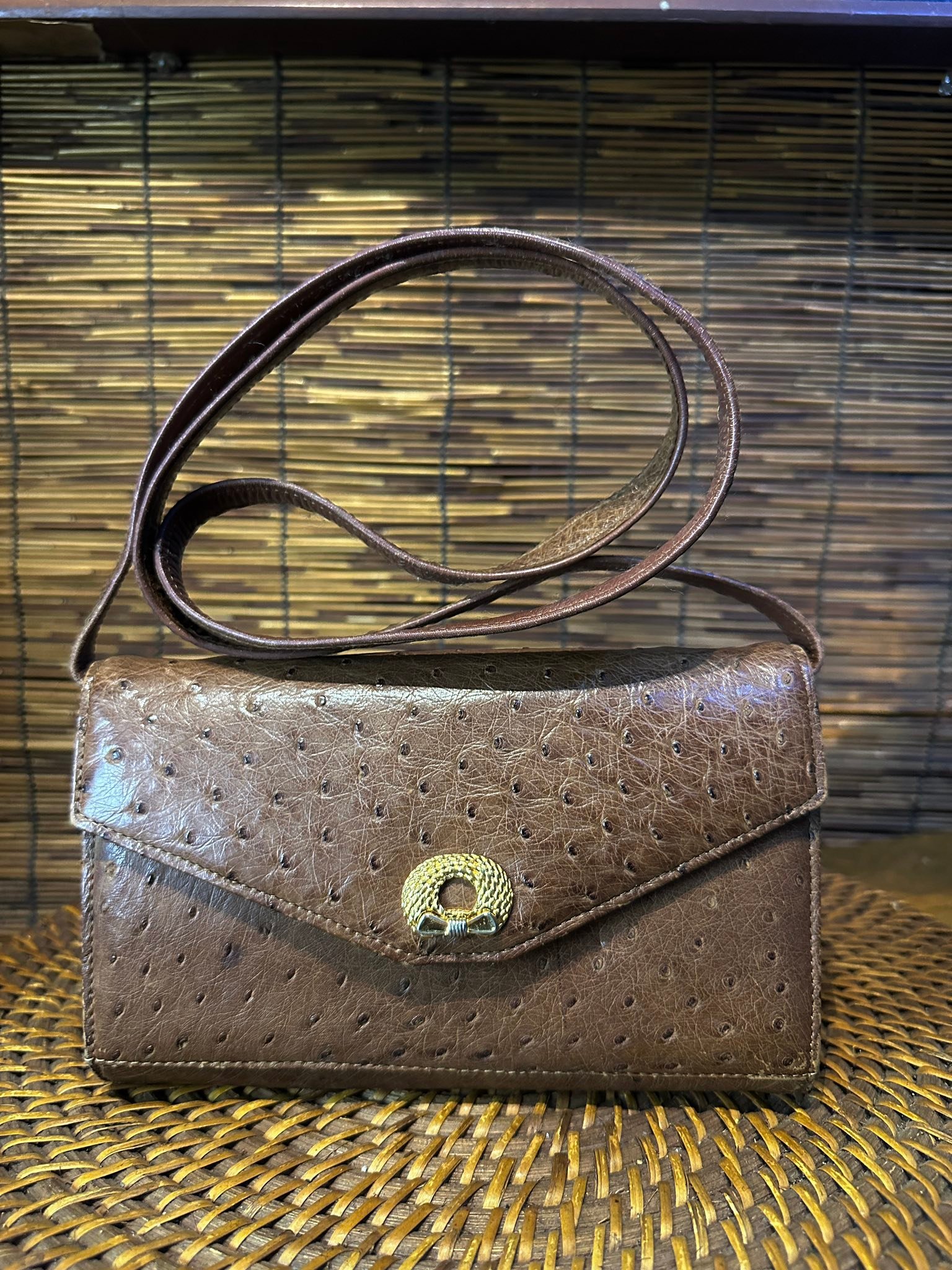 JRA】ゴブラン織 ショルダーバッグ Genuine OSTRICH skin | ヤマダ 