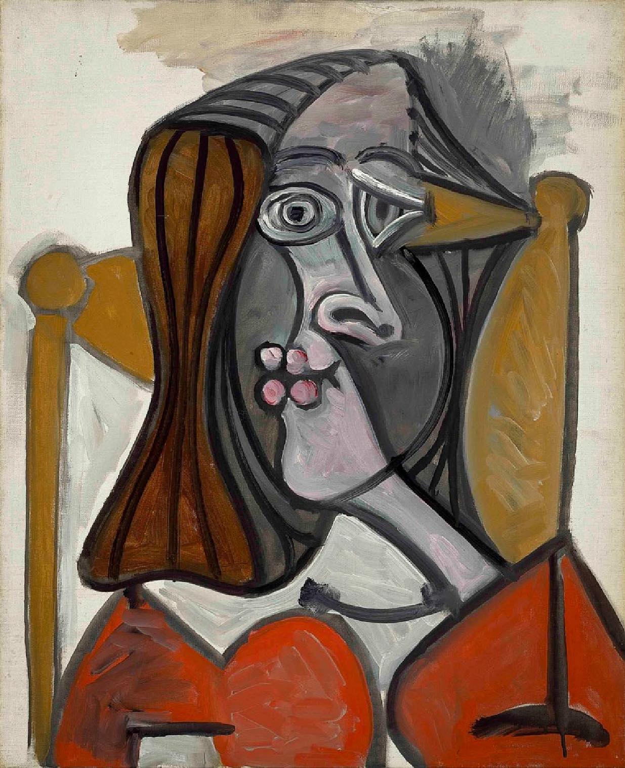 Pablo Picasso's Femme dans un Fauteuil oil on canvas