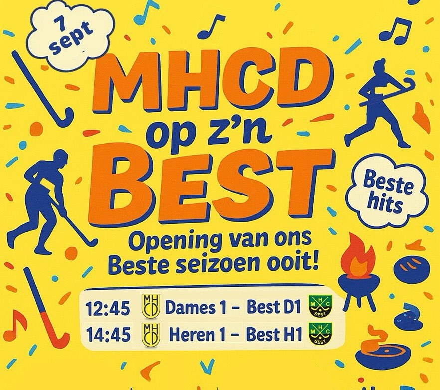 MHCD - SUPER SUNDAY IS BACK! Zondag 7 september openen we het seizoen ...
