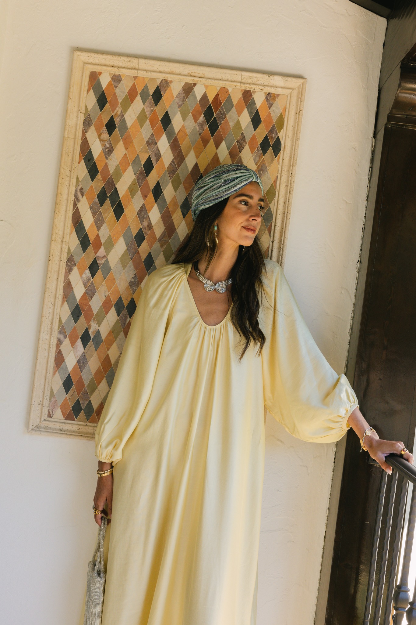 antonio melani gold dress In a butter yellow state of mind. The Stephanie Covington x Ashley is ruched to perfection with the ultimate flowy silhouette. Shop now: https://tinyurl.com/3dw36r7w styleattribute-sparkle styles
