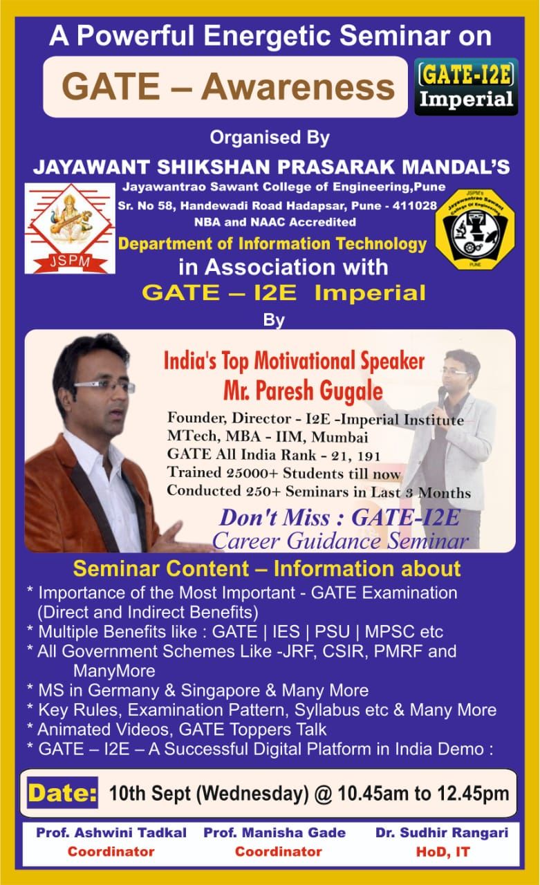 JSPM, JSCOE Hadapsar | Pune
