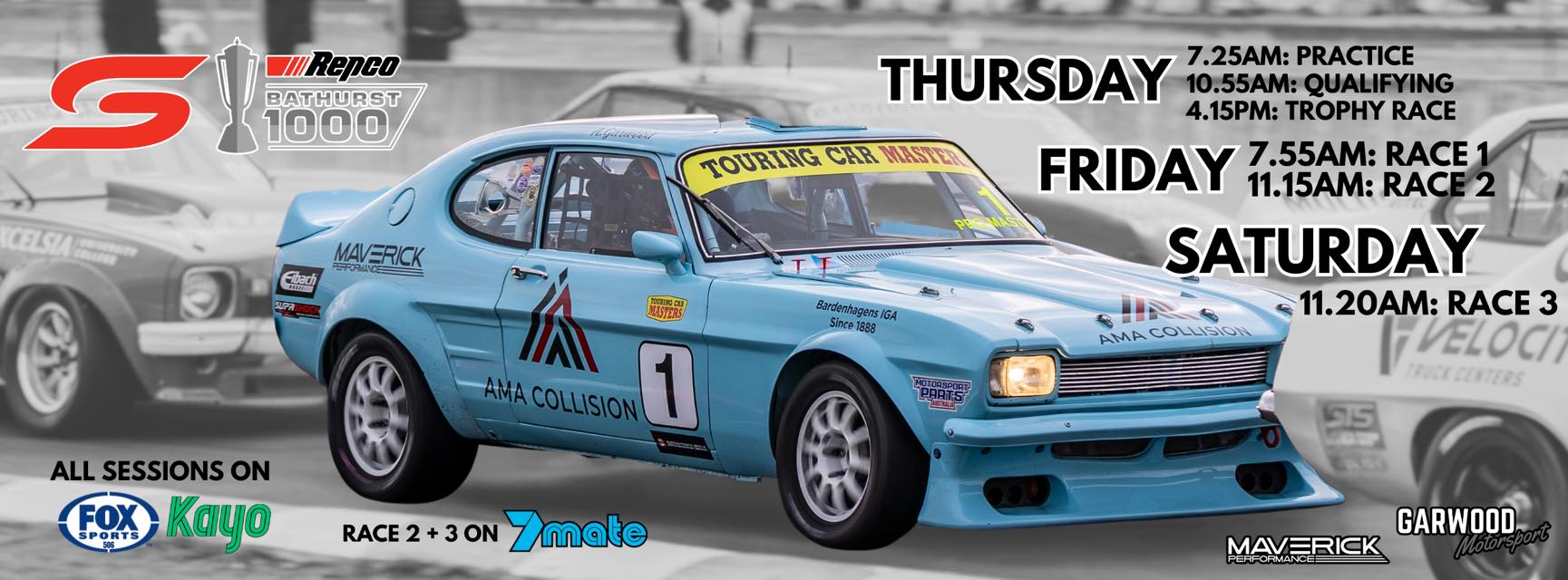 BATHURST 1000 🔥🏁 RACE SCHEDULE... - Garwood Motorsport | Facebook