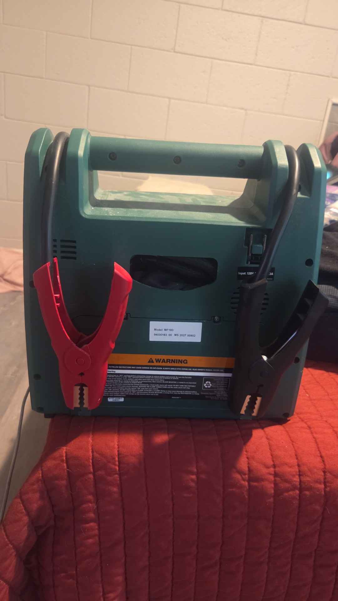 Masterforce Portable Power Station Jump Starter 1150A - Air Compressors ...