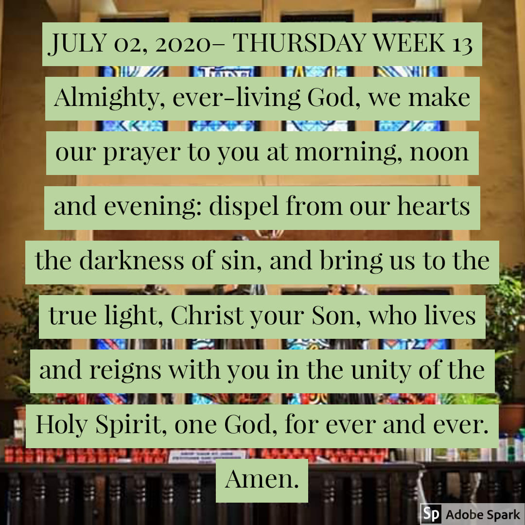 July 02 2020 Thursday Week 13 Our Lady Of Fatima Catholic Church Gusau Zamfara Facebook facebook