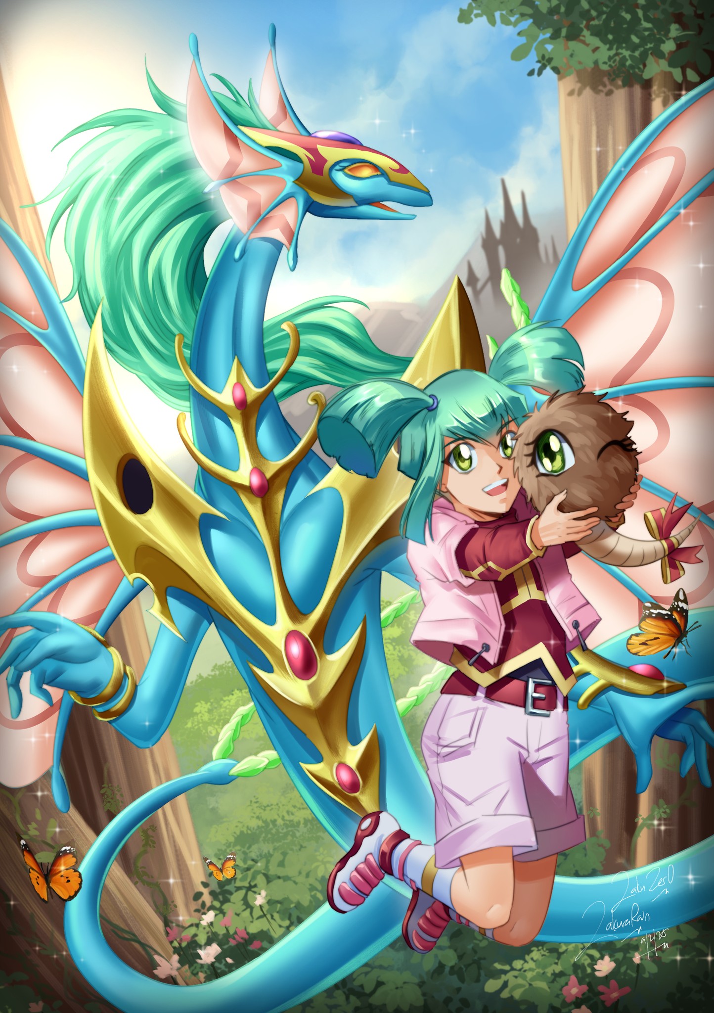 Luna and Ancient Fairy Dragon! ??✨ #YuGiOh #遊戯王 #TCG #OCG 