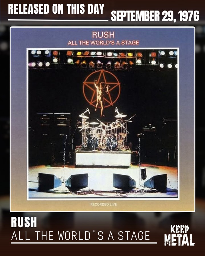 Rush 🔥 All the World's a Stage — First Live Album 💿 Released on