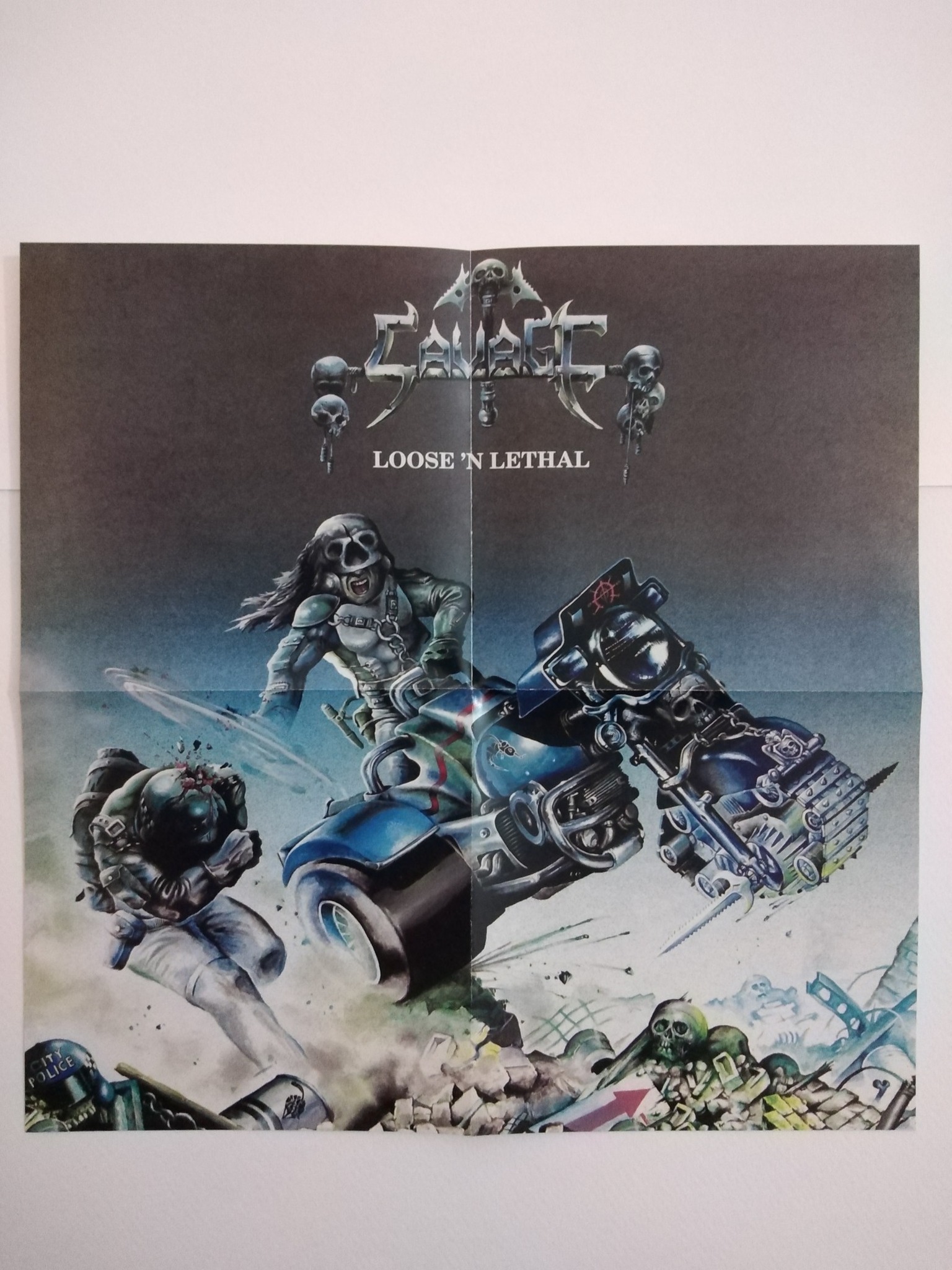 Silverhead 16 and Savaged poster in jacket