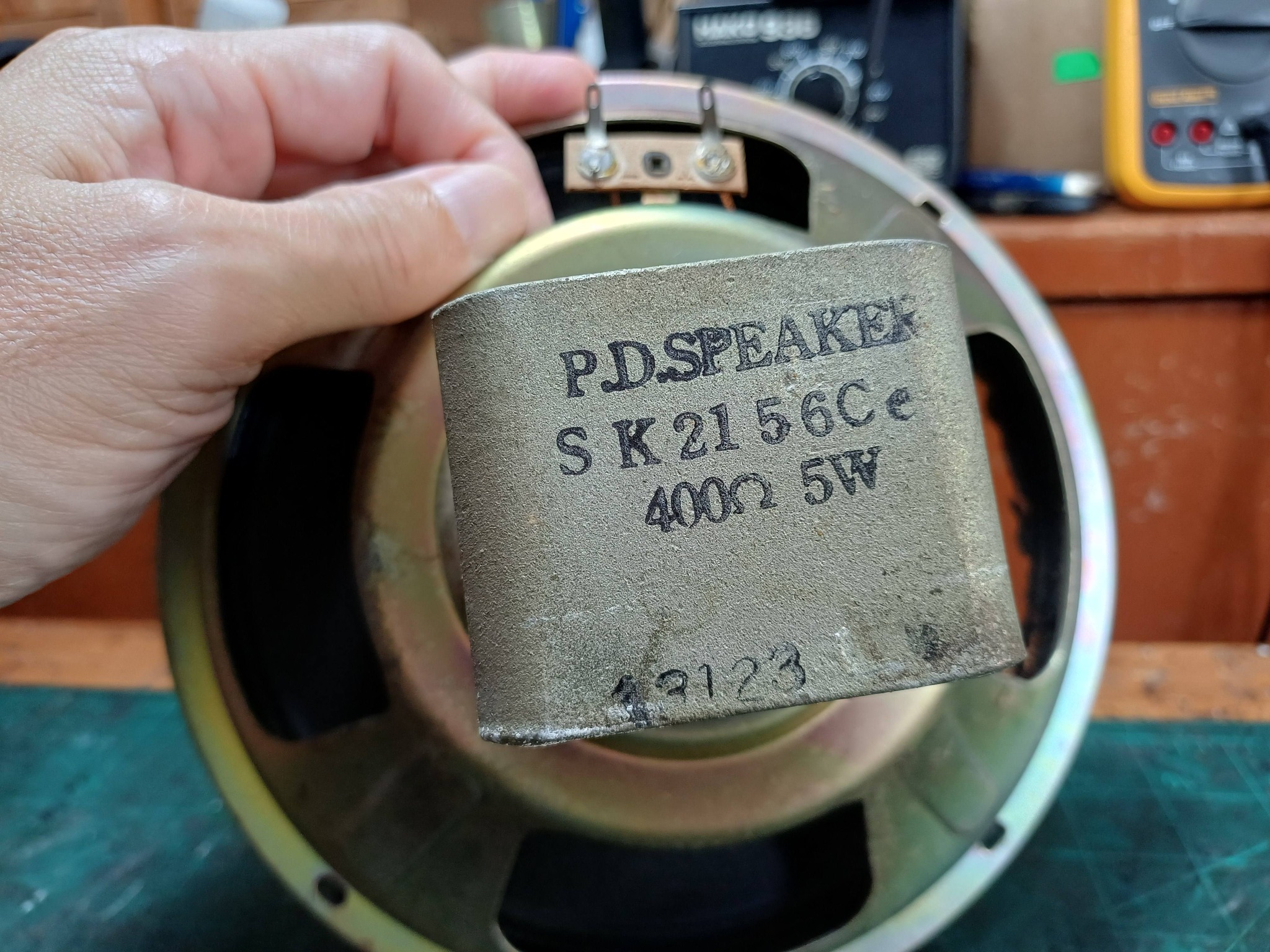 What is the purpose of a speaker with a high impedance of 40 ohms?