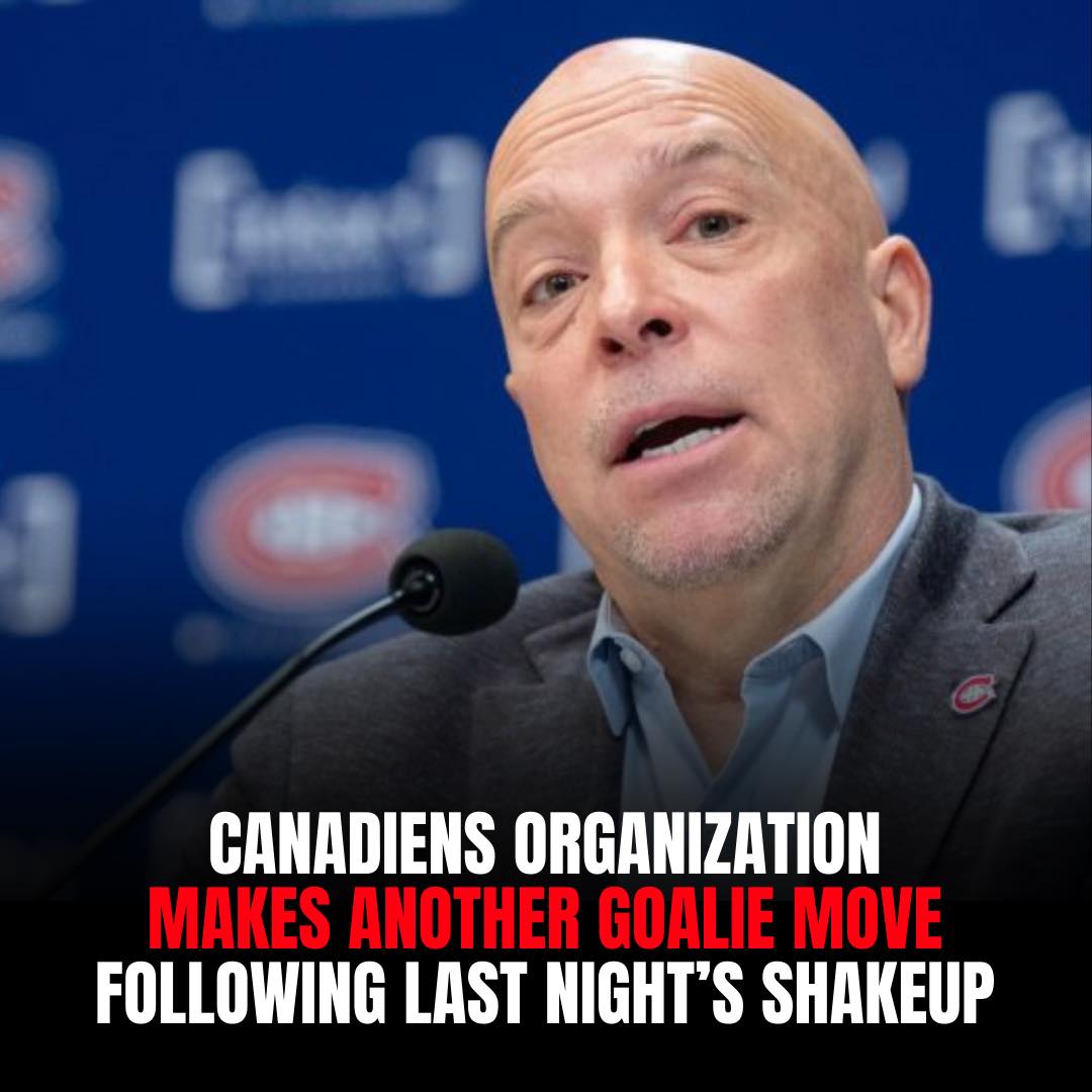 Habs - Another goalie move after last night’s roster shakeup 🚨 Details ...