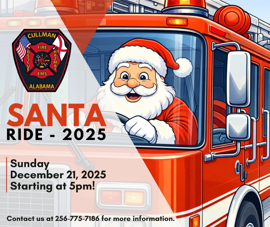 🎅🚒 Cullman Fire Rescue Santa Ride... - The Cullman Tribune | Facebook
