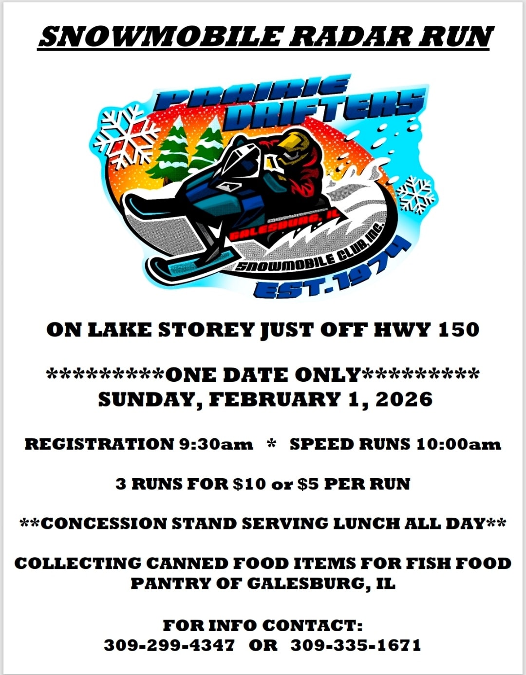 It's Radar Run... - Prairie Drifters Snowmobile Club | Facebook
