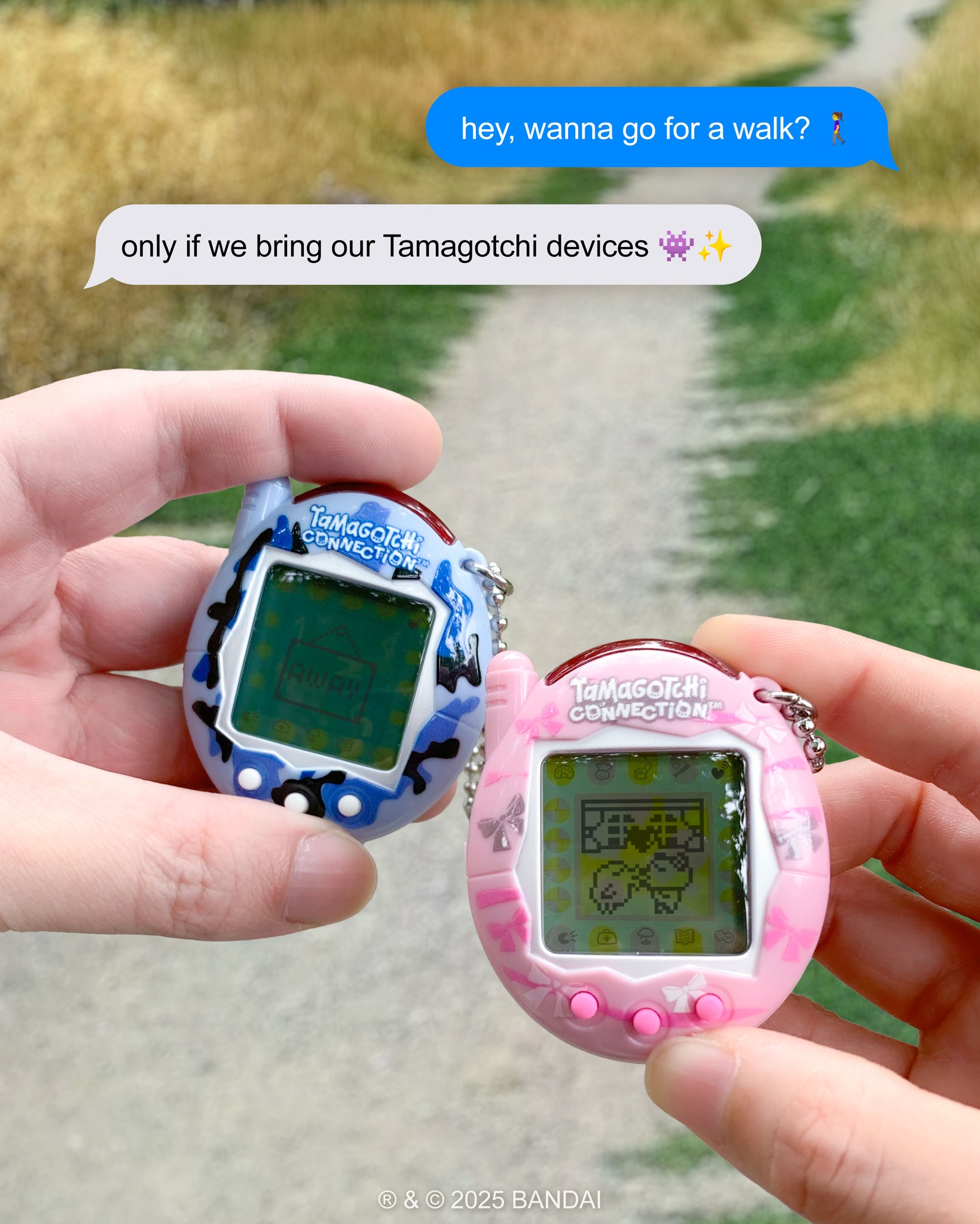 Tama besties, assemble 💫 When you connect your Tamagotchi