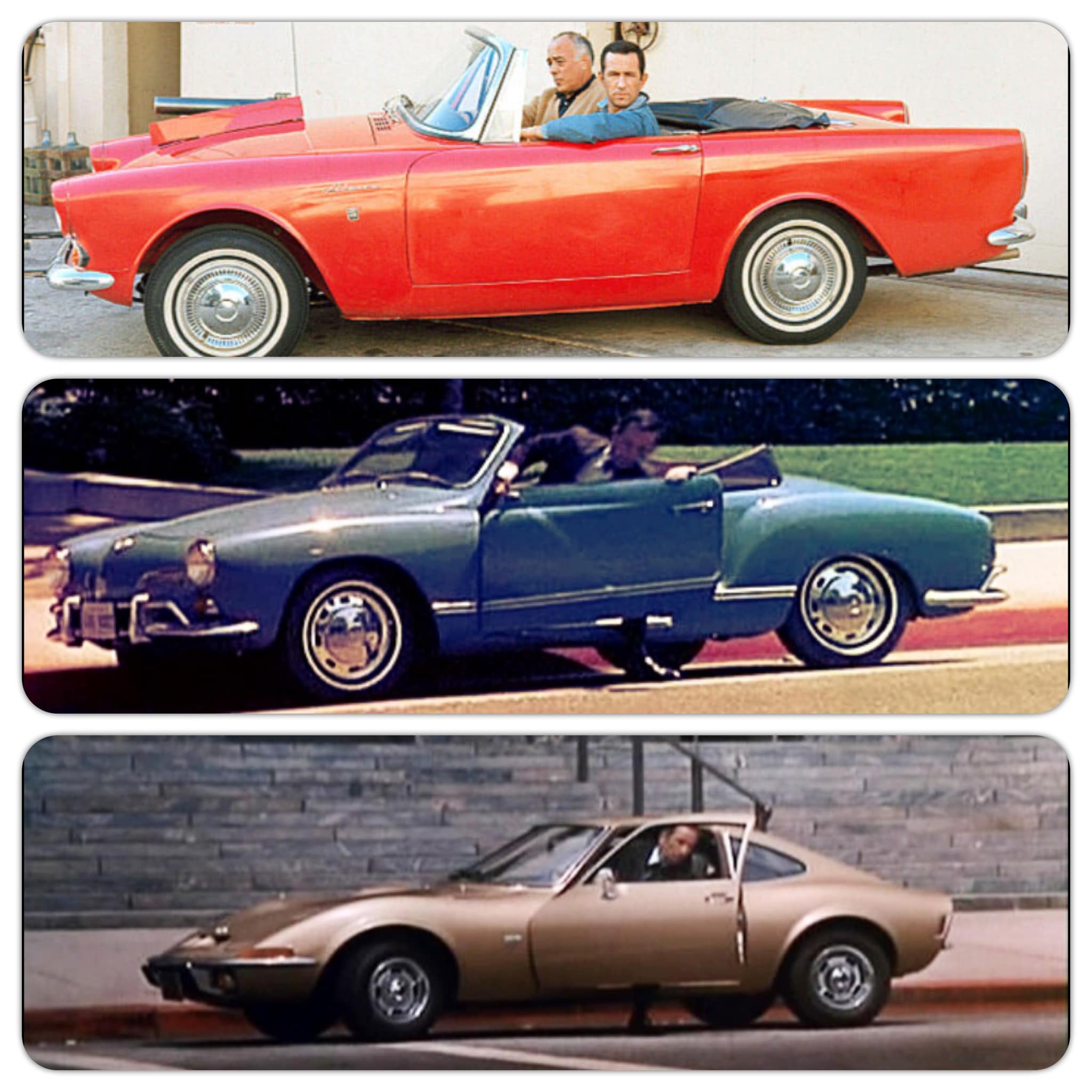 Your choice - Sunbeam Alpine/Tiger, Karmann Ghia, Opel GT. Fun