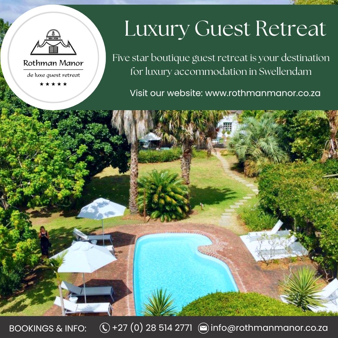 Rothman Manor - 5 Star Luxury Boutique Hotel - | Swellendam