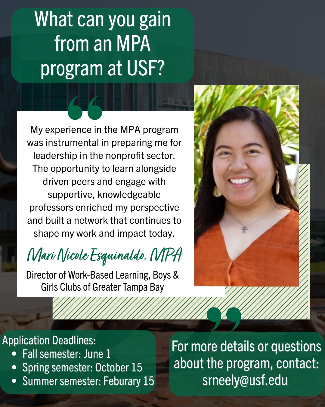 USF School of Public Affairs | Tampa FL