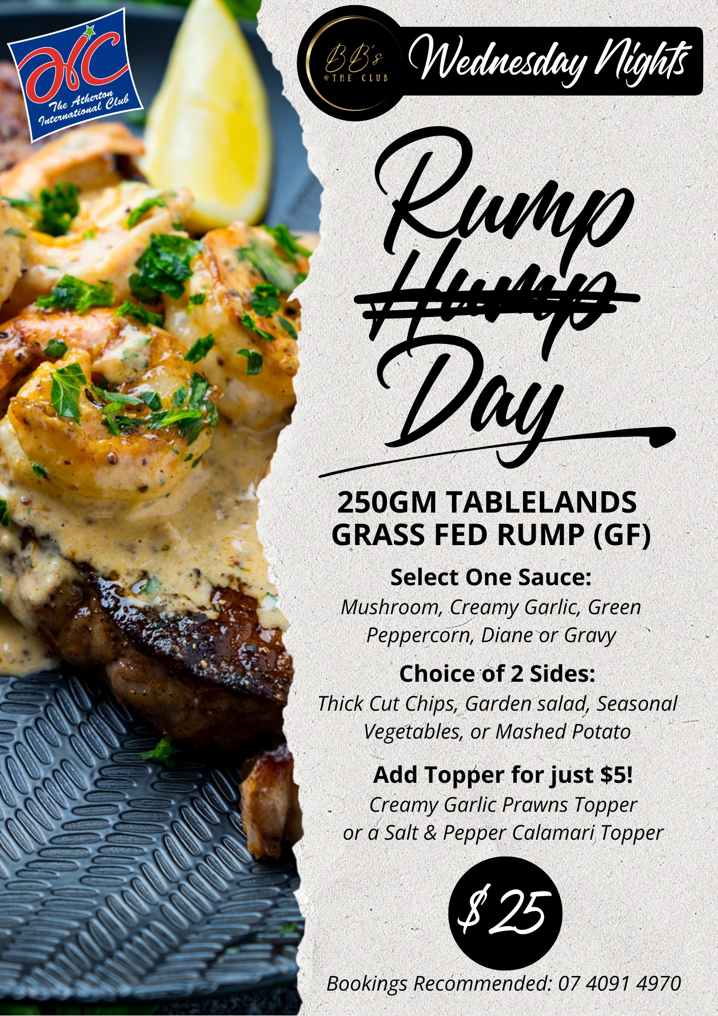🥩 Wednesday is officially... - Atherton International Club | Facebook