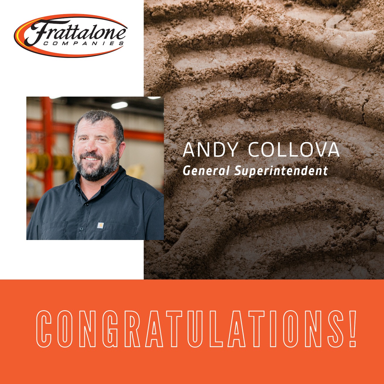 Frattalone - Congratulations to Andy Collova on his promotion to ...