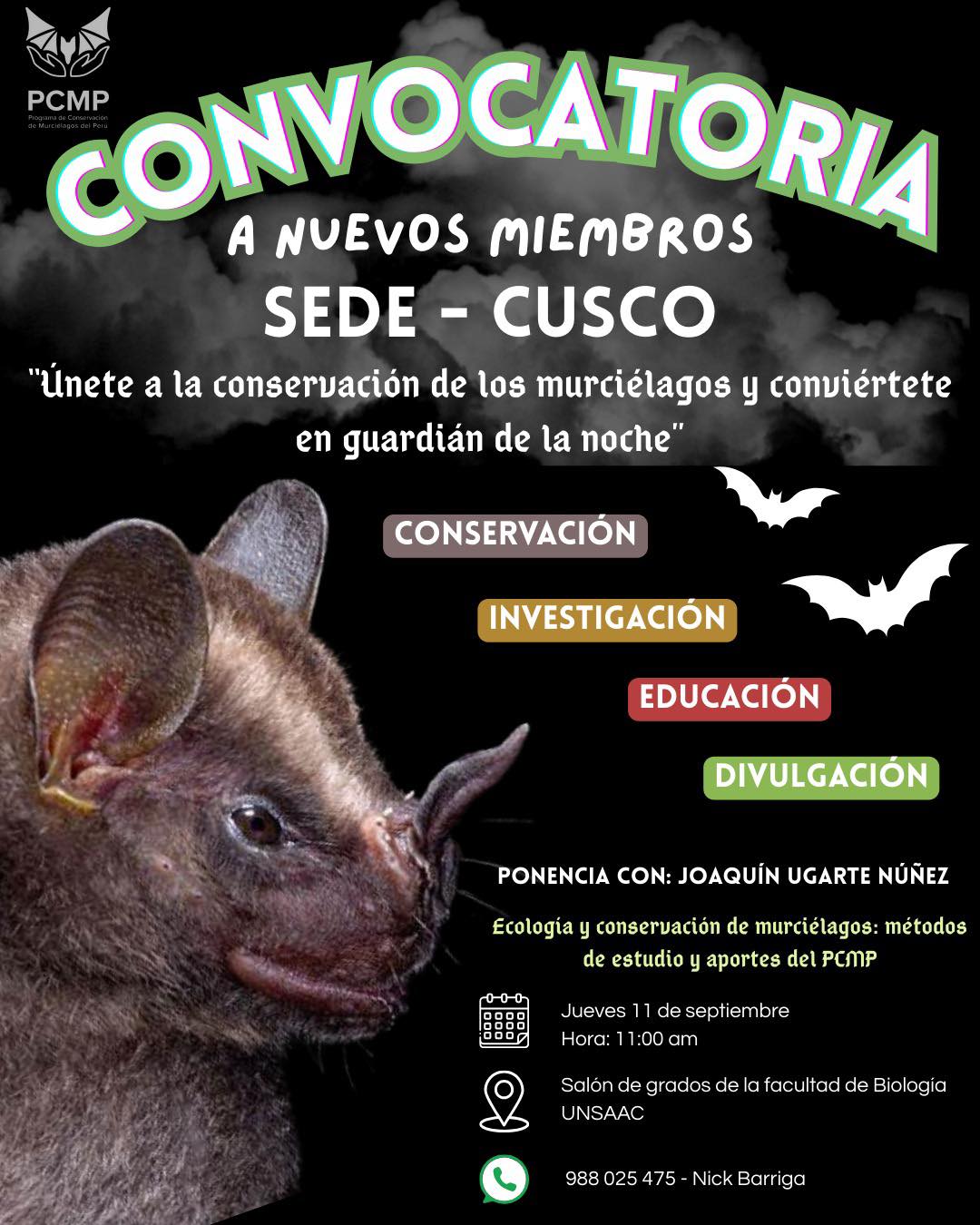 PCMP - !CONVOCATORIA! PCMP~ Cusco ¡Sé parte de la conservación de los ...