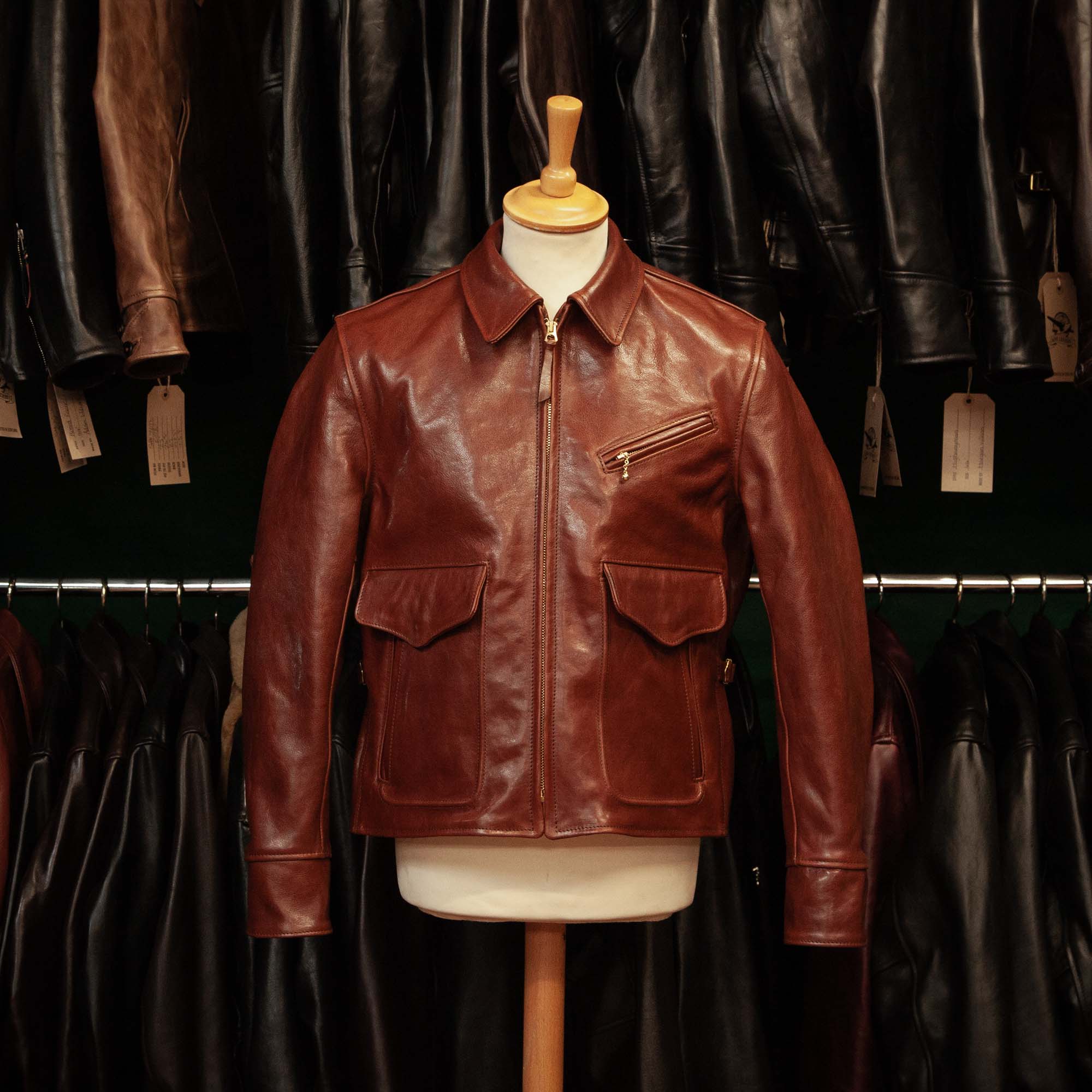 Aero - Half Belt Deluxe in Cordovan Front Quarter Horsehide. Image