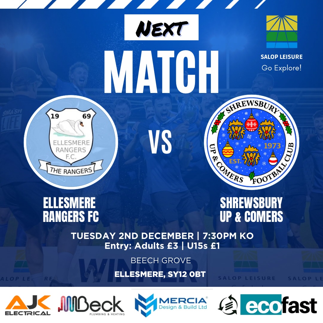 Shrewsbury - ⚽️ NEXT MATCH (weather permitting!) Ellesmere’s game was ...