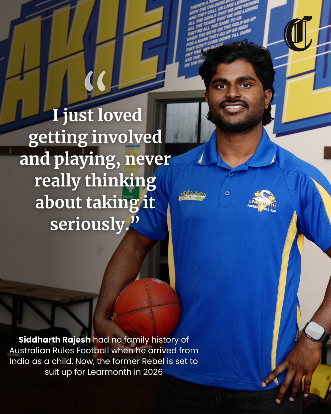 The Courier - Learmonth's latest recruit, Siddharth Rajesh, took a ...