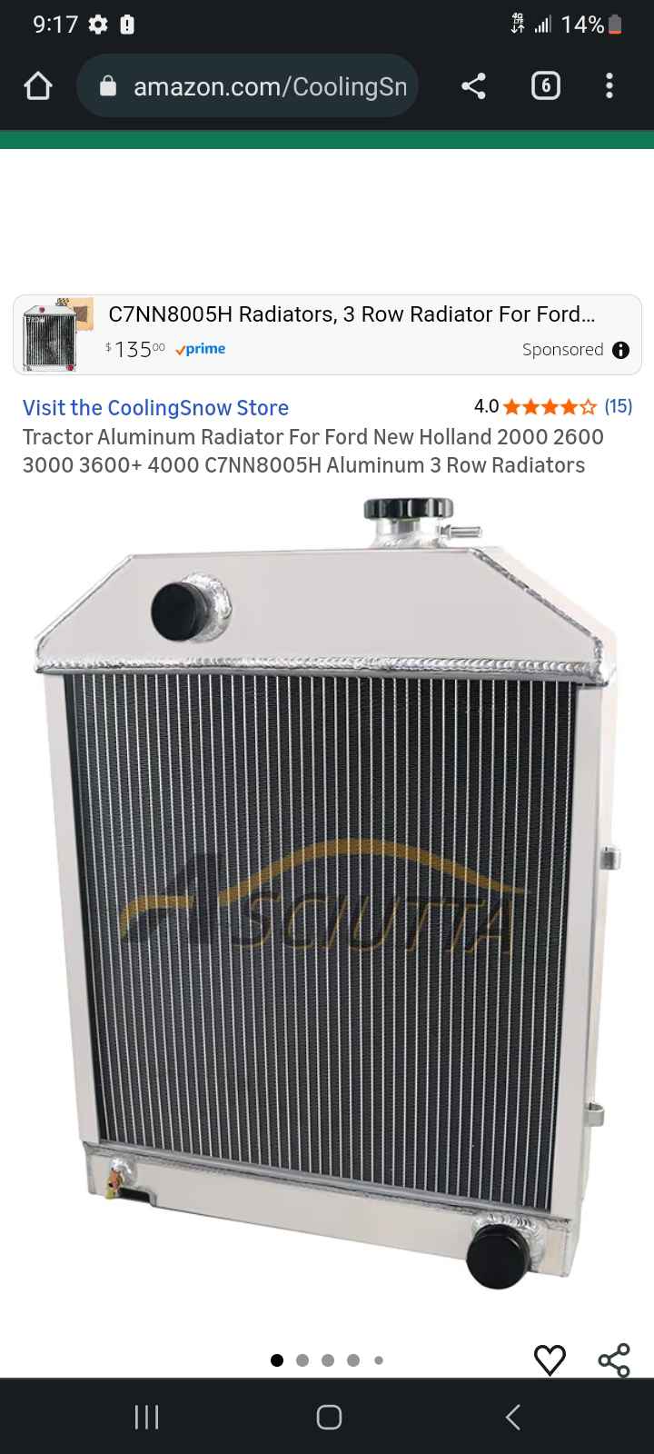 Ford New Holland 2000 2600 3000 3600+ 4000 C7NN8005H tractor Aluminum 3 ...