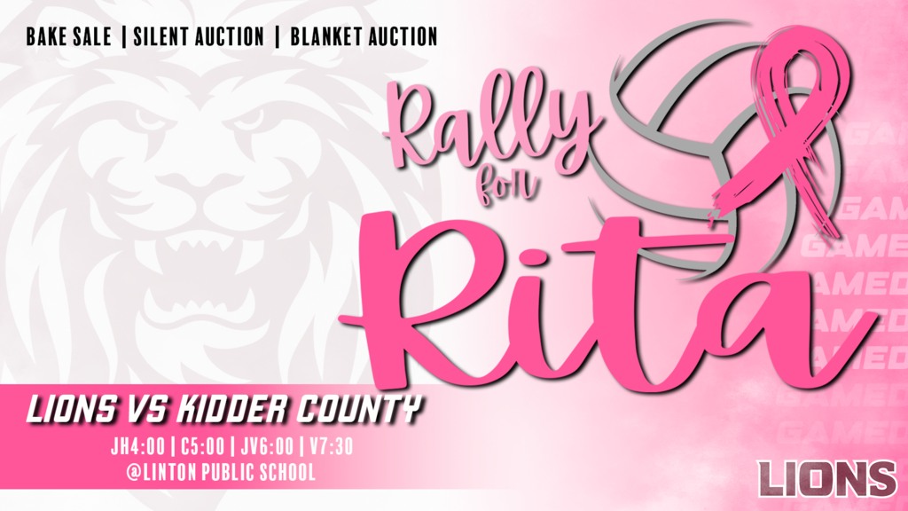🎀🏐 RALLY FOR RITA 🏐🎀 Lion Fans —... - Linton Public School | Facebook