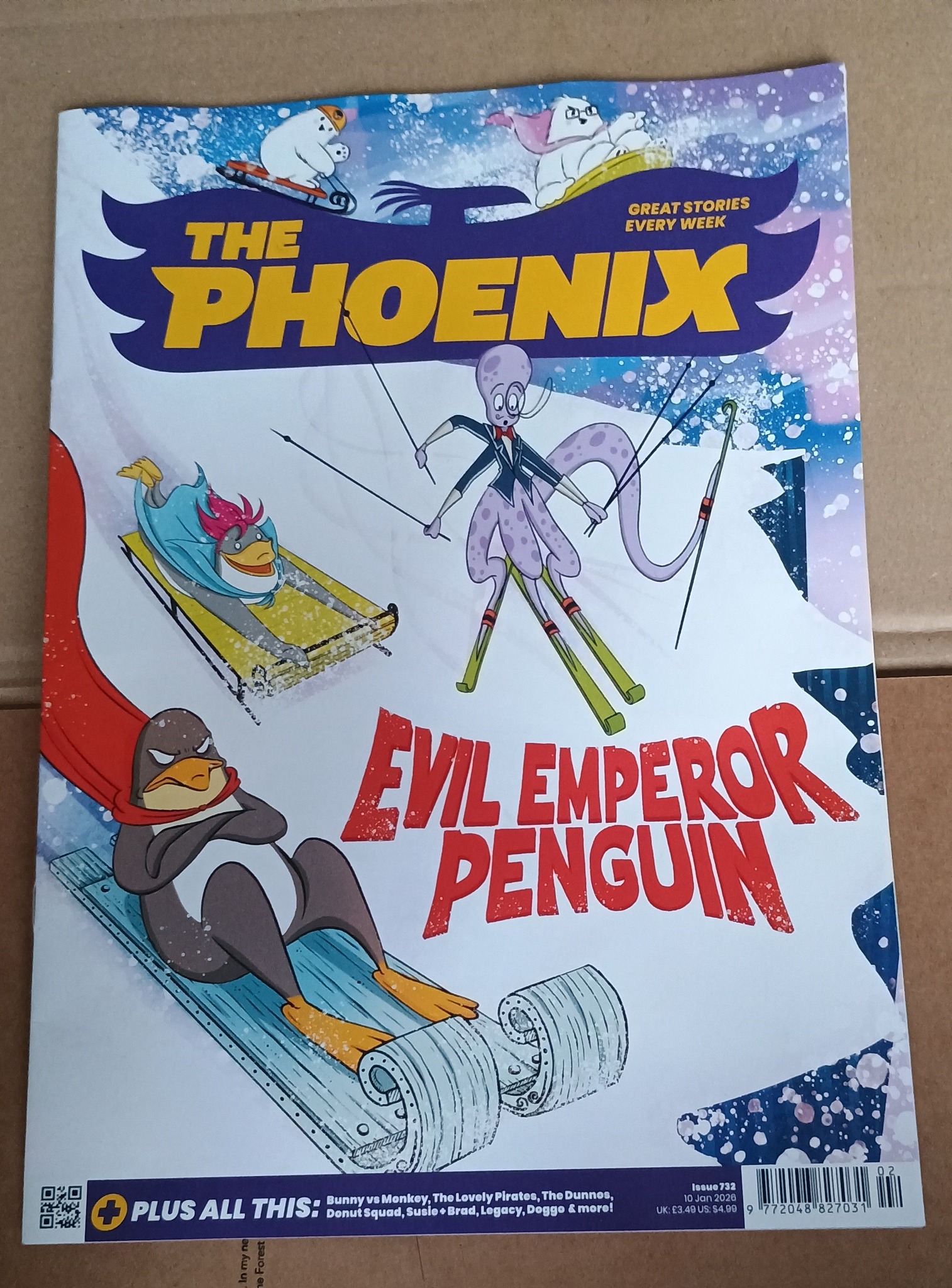 The latest issue of The Phoenix (No.732). Cover by Laura Ellen 