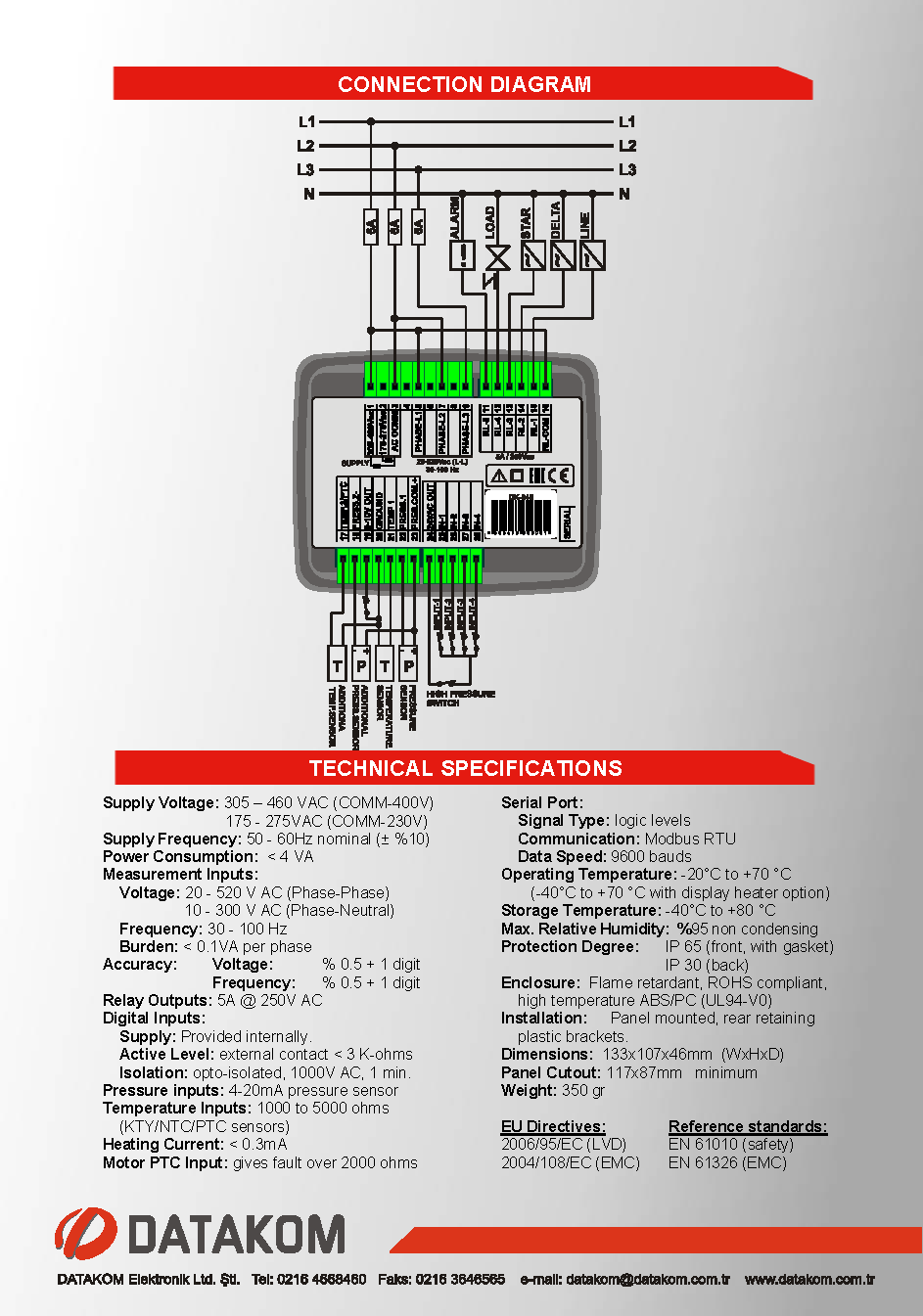 Datakom Controllers for Generators, ATS, Electric Power Monitoring, etc