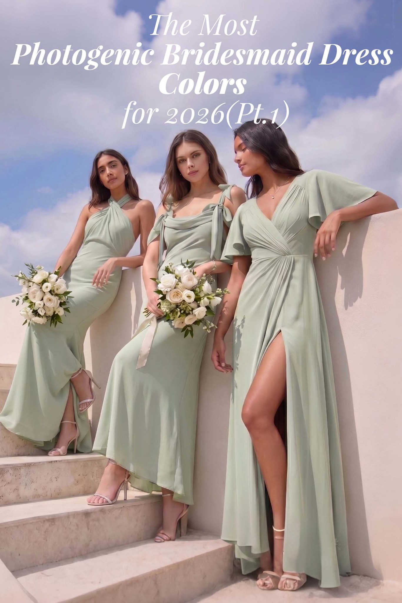 Prettiest light green bridesmaid dresses for spring