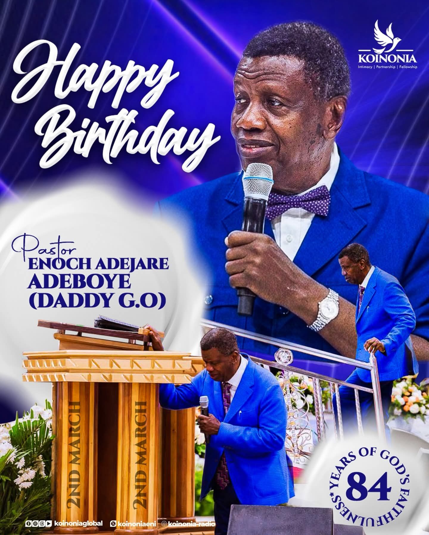 GospelLift - Happy 84th Birthday to Our Father in Faith, Daddy E.A ...