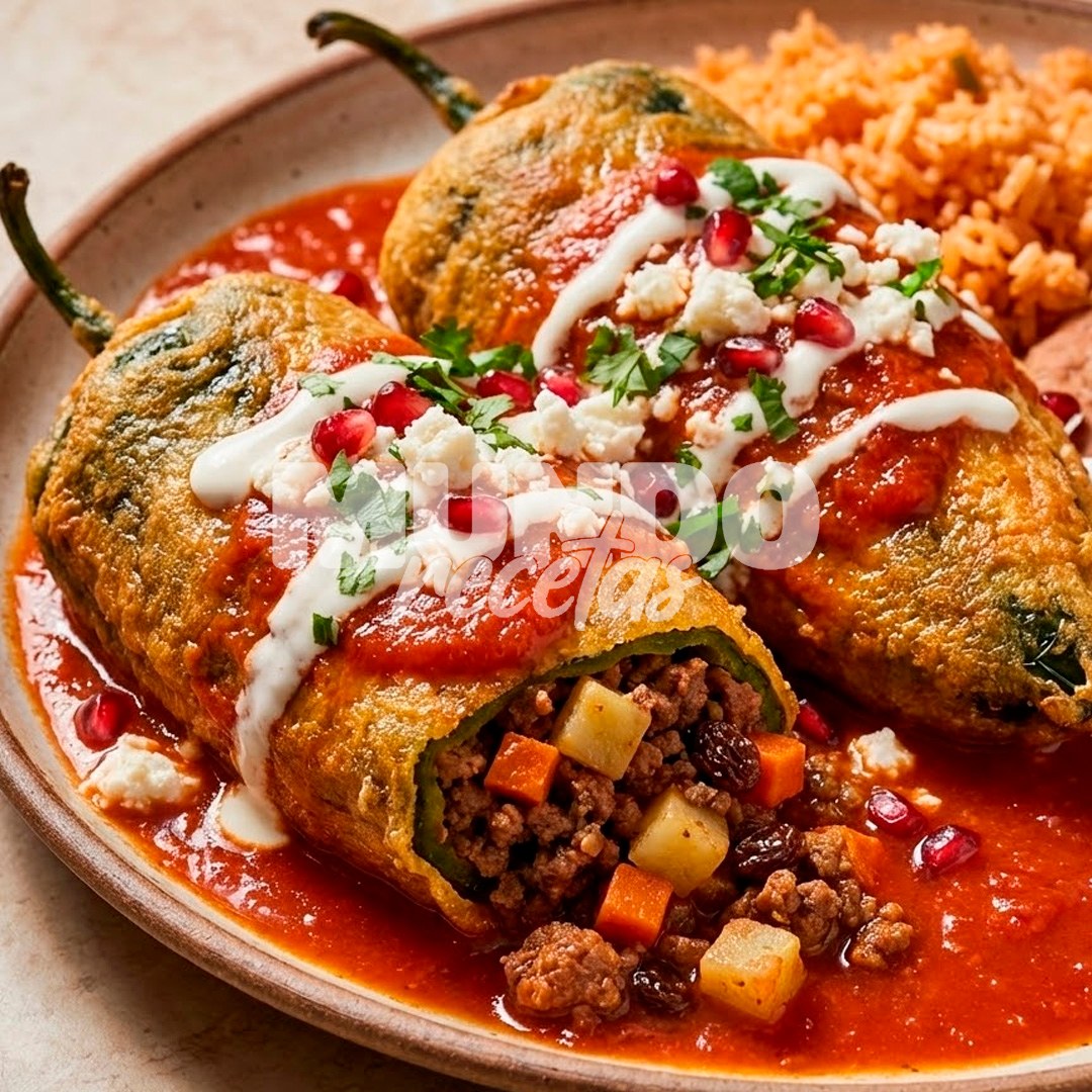 Mundo - Te comparto esta deliciosa receta de Chiles rellenos de carne ...