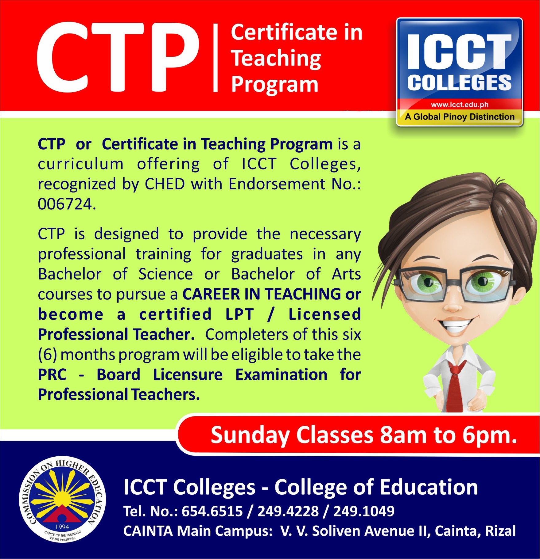 ICCT - CTP BATCH 36 ENROLLMENT ONGOING! Classes start February 10, 2019 ...