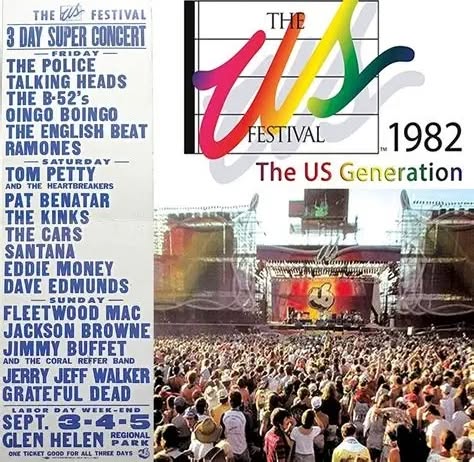 US Festival 1982 in San Bernardino, CA, featuring Tom Petty and