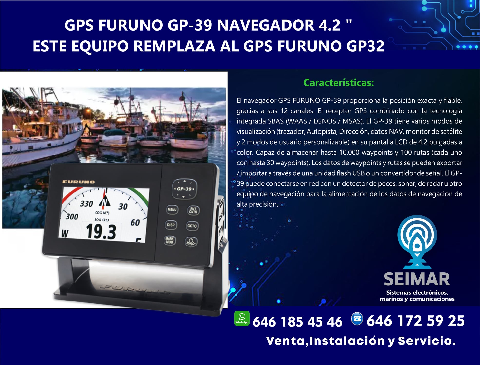 Seimar Equipos Marinos - Todos nuestros equipos cuentan con garantía ...
