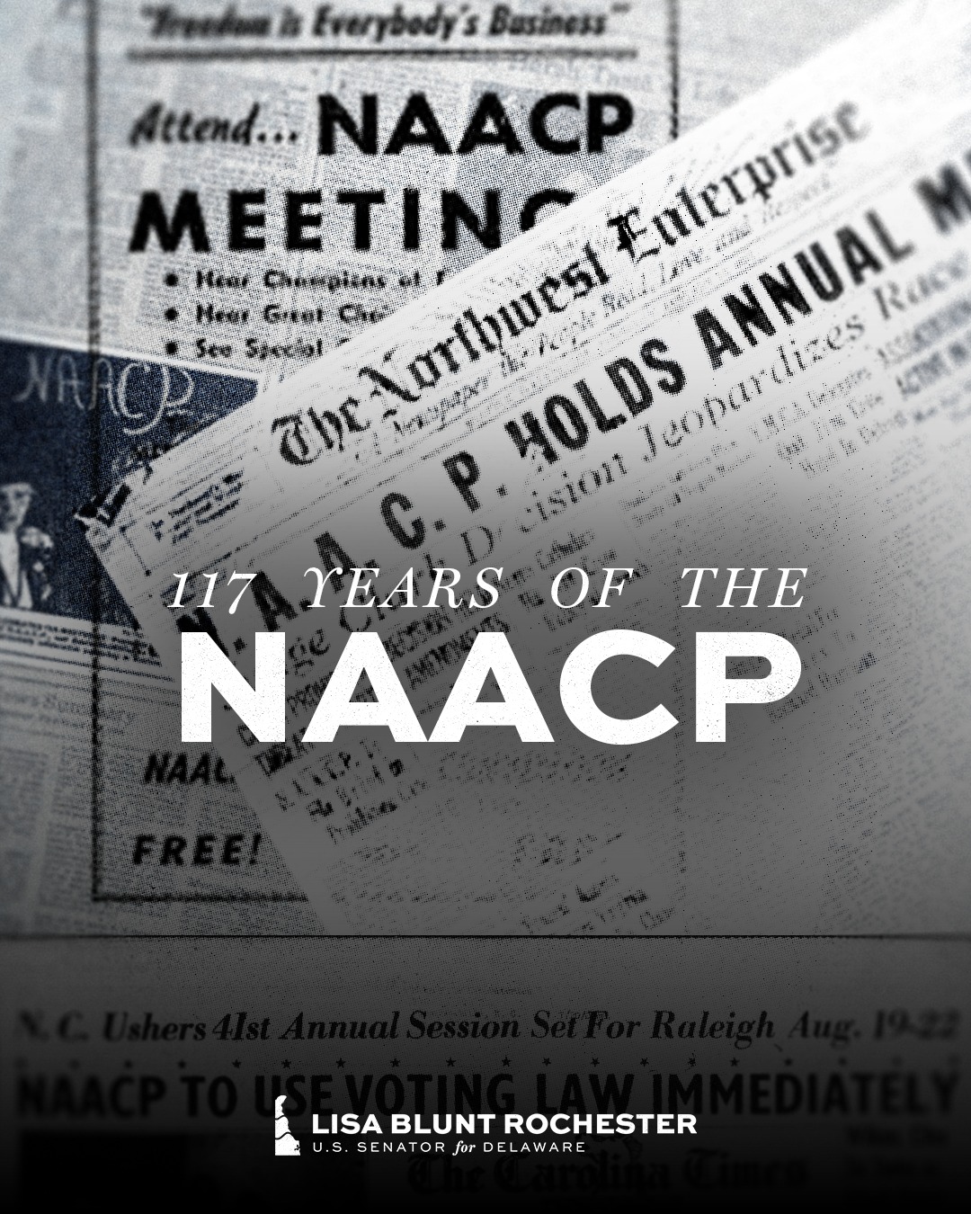 U.S. - Today, we celebrate 117 years of the NAACP. Founded in the ...