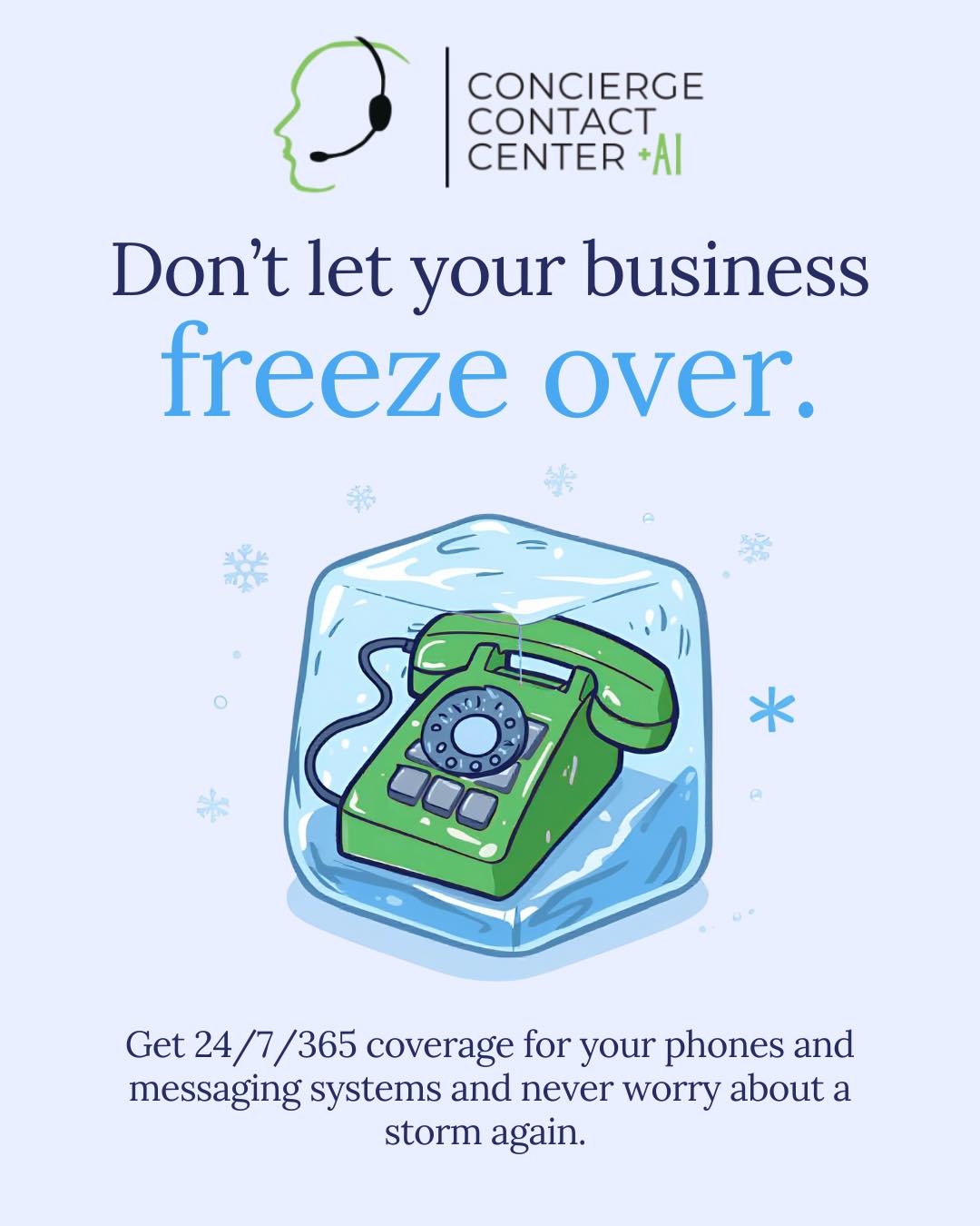 Concierge - Don’t get snowed in and iced out of business! ️🚫 In 2026, a ...