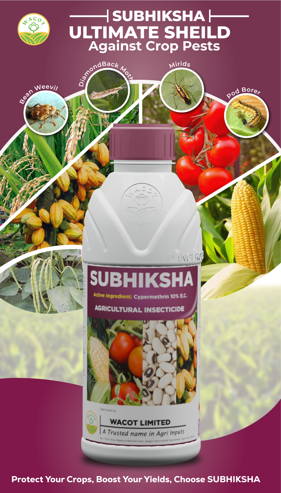 WACOT - Meet SUBHIKSHA The new power against crop pests! Cypermethrin ...