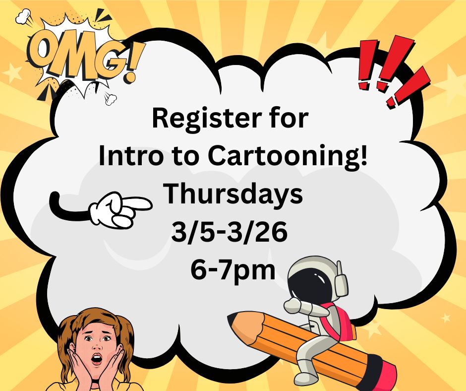 Jackson - ️ Intro to Cartooning 🎨 Have you ever wanted to create your ...
