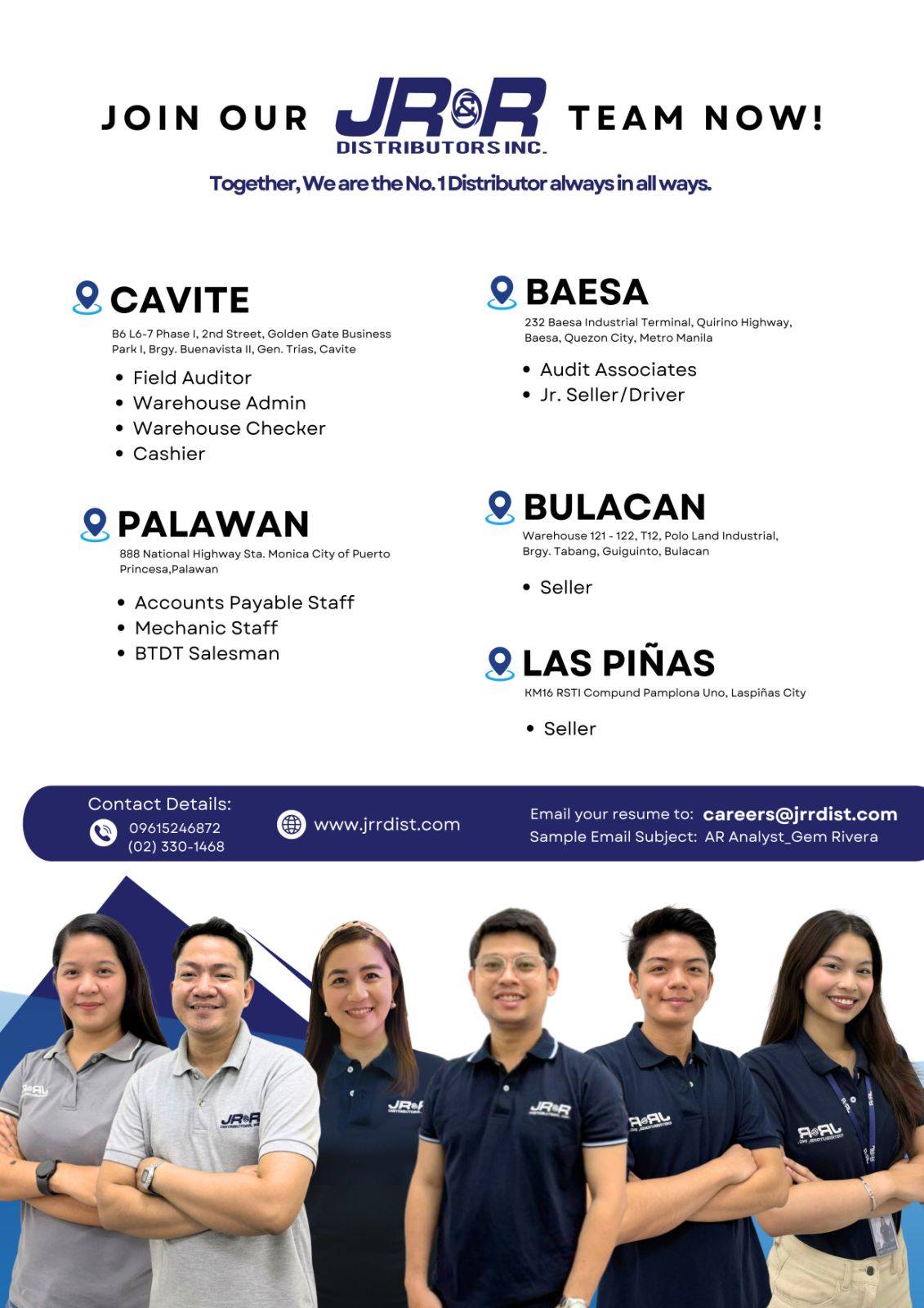 GENERAL TRIAS JOB HIRING | JR&R Distributors Inc is hiring | Facebook