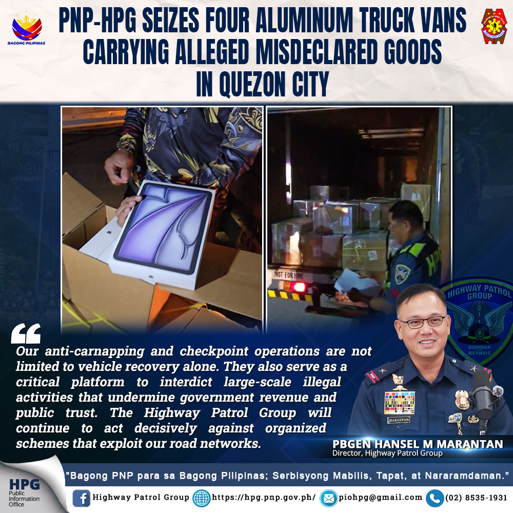 HIGHWAY - Press Release || February 2, 2026 PNP-HPG SEIZES FOUR ...