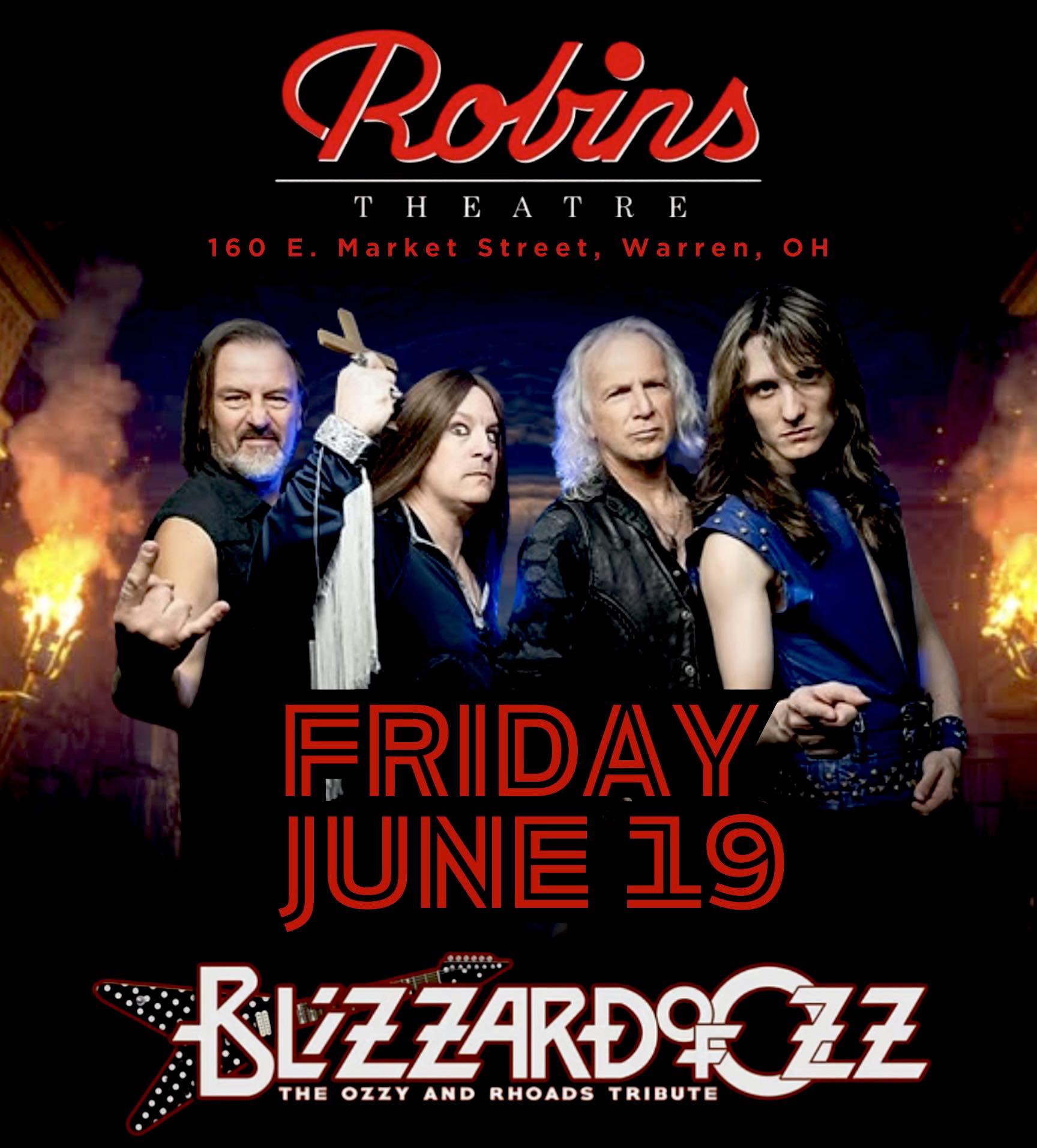 🔥 June 19 at The Robins Theatre 🔥 Blizzard of OZZ: The Ozzy and