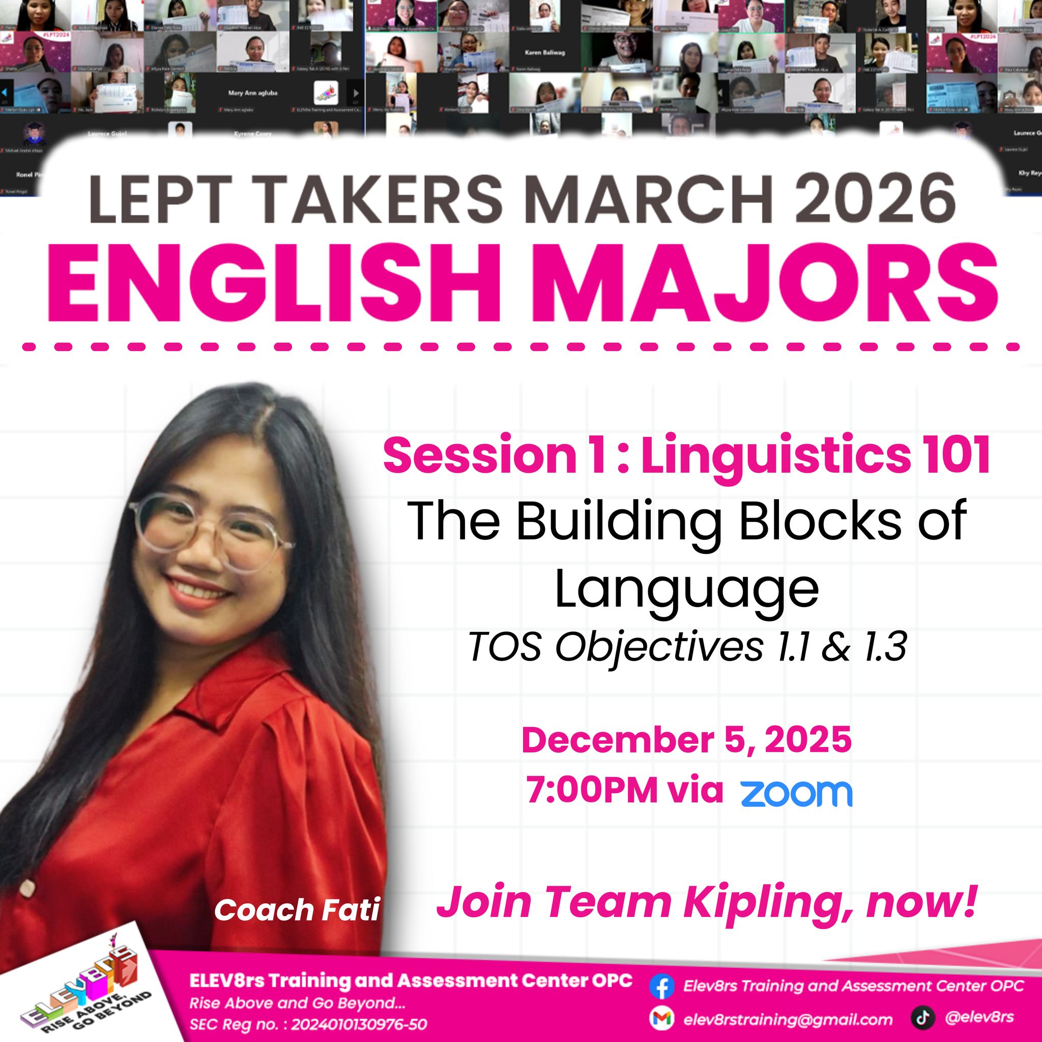 LEPT... - Elev8rs Training and Assessment Center OPC | Facebook
