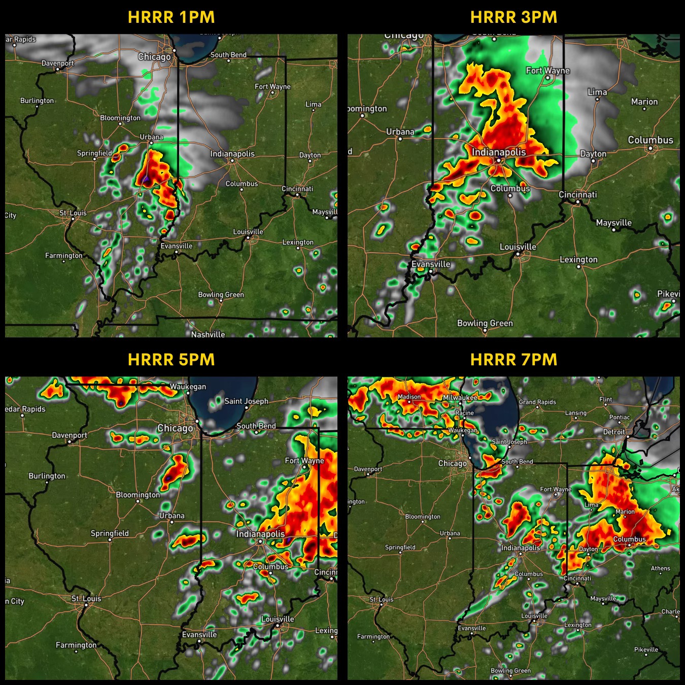 Storm - Using RadarOmega, we can take a look at the HRRR model and see ...